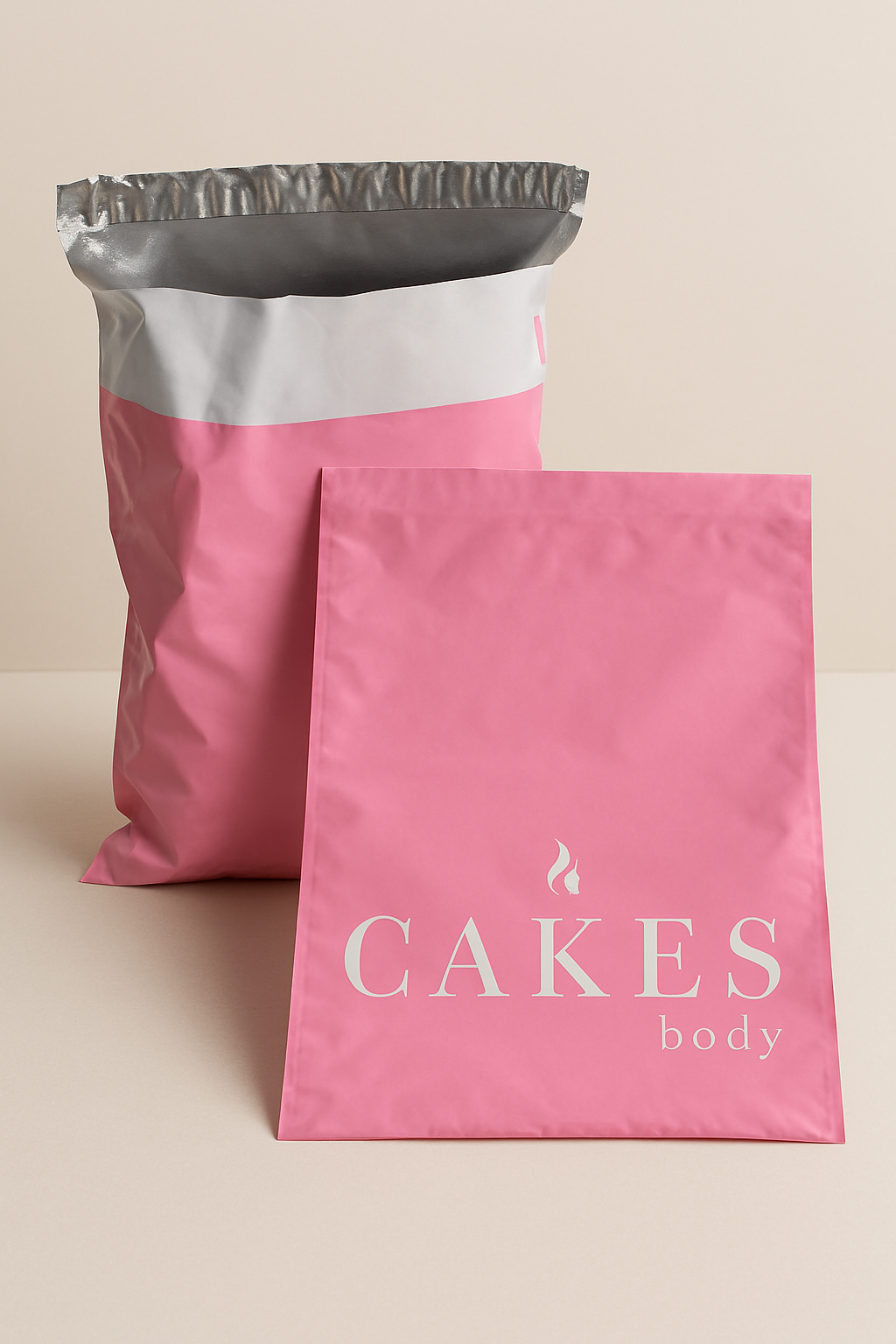 Front and Back of Custom Shipping Bag