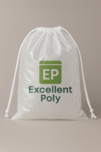 Poly Drawstring Bag customized